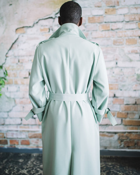Swiss Mint Trench Coat